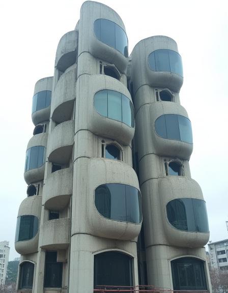The unique capsule structure of the Nakagin Capsule Tower.